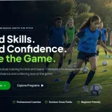 GrassKick Academy – Kids & Teens Football Registration Landing Page Template