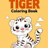 Tiger coloring book 