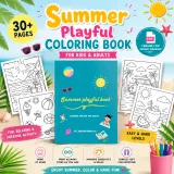 Summer Playful Coloring Book | Printable PDF