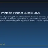Ultimate Printable Planner Bundle 2026