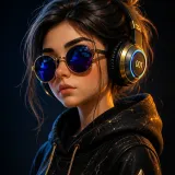 Cyberpunk Crypto Girl NFT Artwork