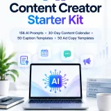 AI Content Creator Starter Kit – 156 AI Prompts & Content Templates