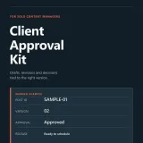Client Approval Kit — Excel Content Review & Revision Tracker