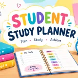 Colorful Student Study Planner