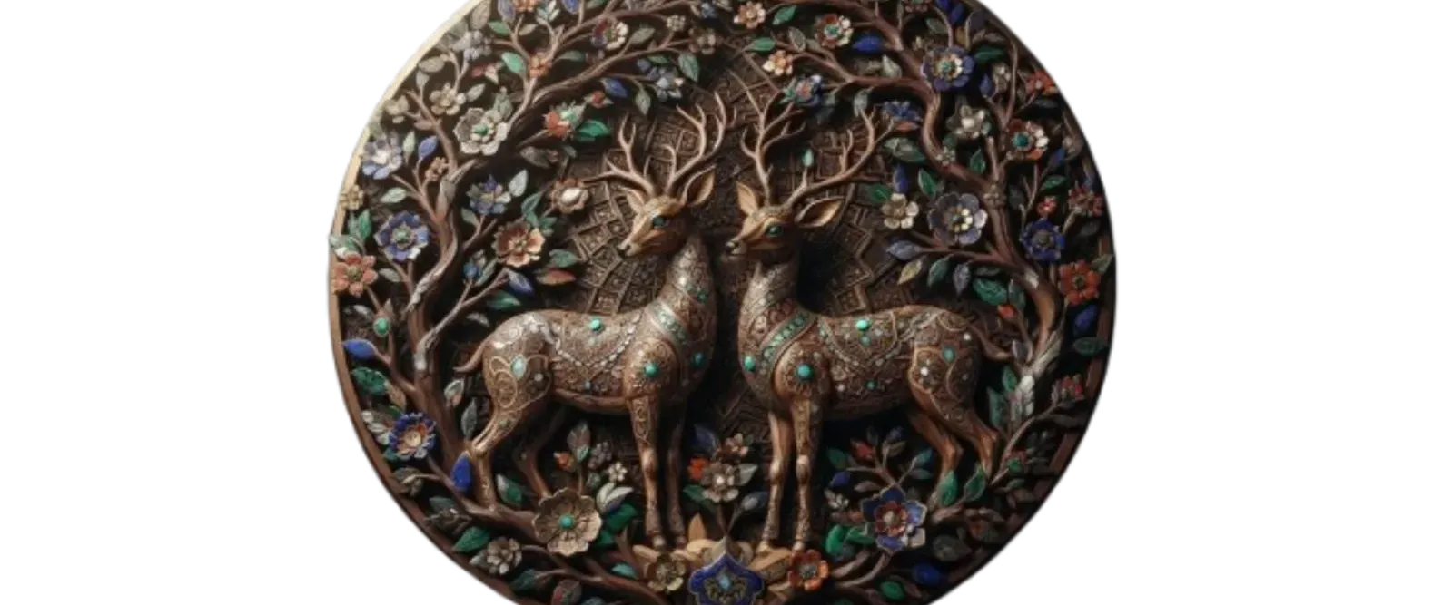 20 Premium Persian Animal Marquetry 3D Artwork Collection | High-Quality AI-Generated PNGs