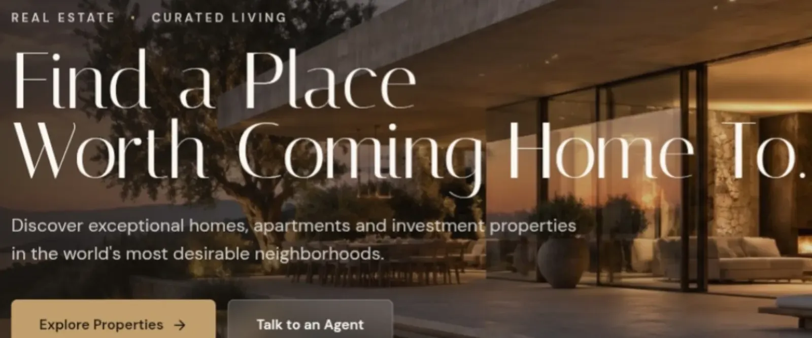 NOVA ESTATES — Luxury Real Estate Landing Page Template