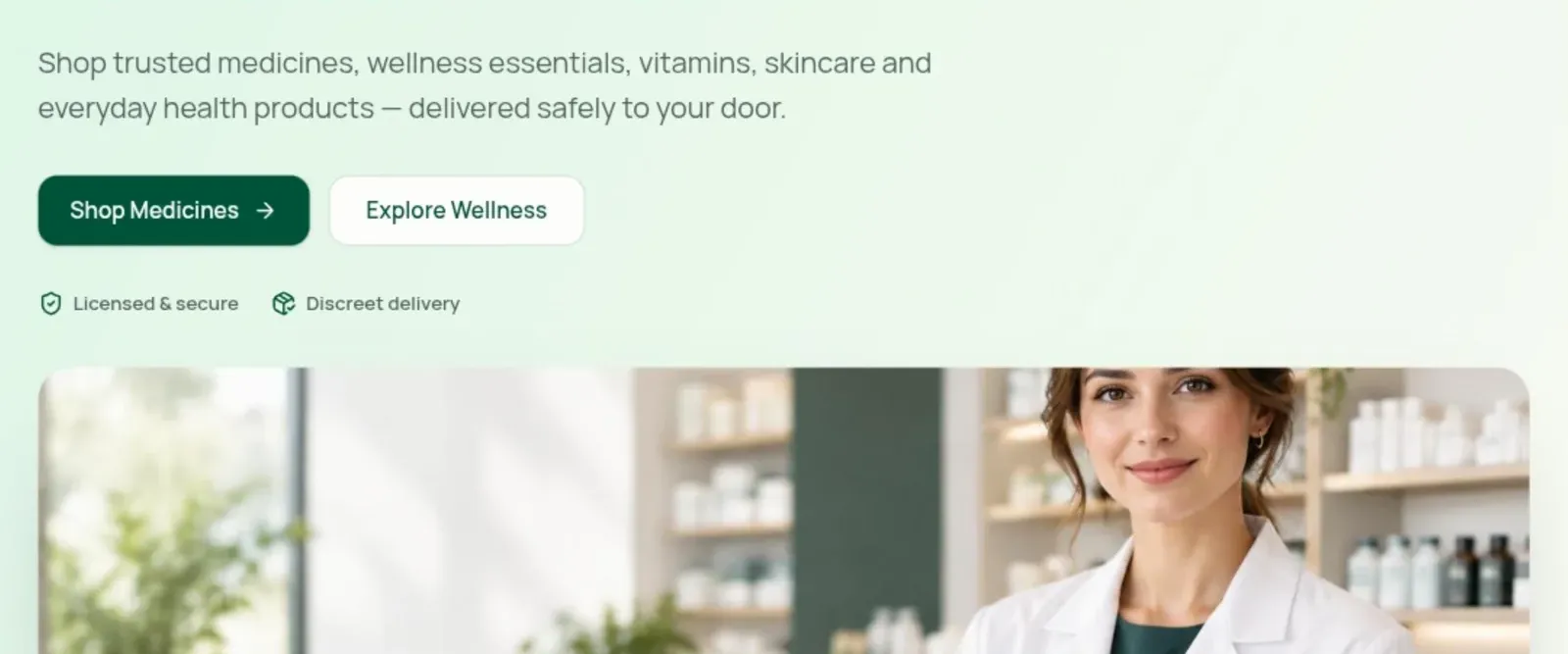 MediCare — Premium Online Pharmacy Landing Page Template