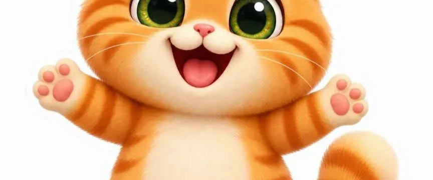 Cute Orange Cat Sticker Pack – 48 Digital Stickers
