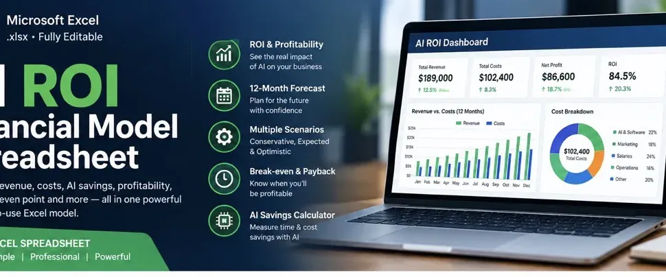 AI ROI Financial Model Spreadsheet