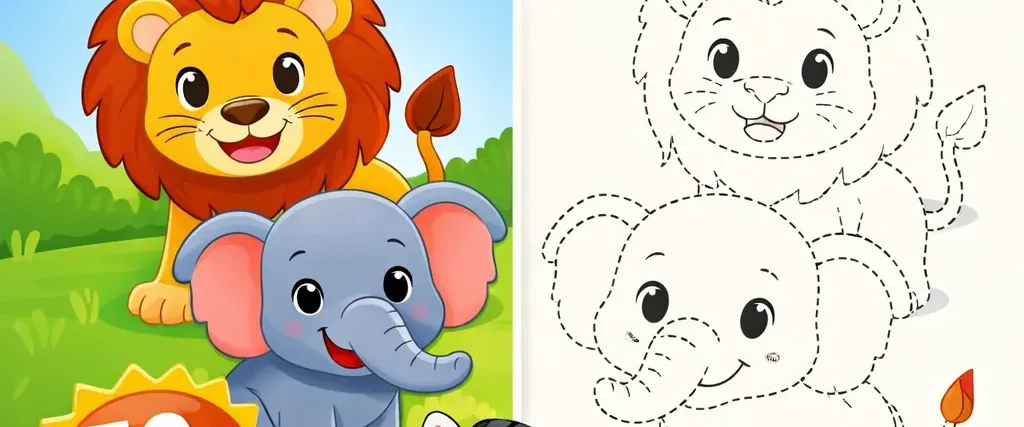 My First Animal Workbook for Kids Ages 3–6 | 50+ English Learning Activities