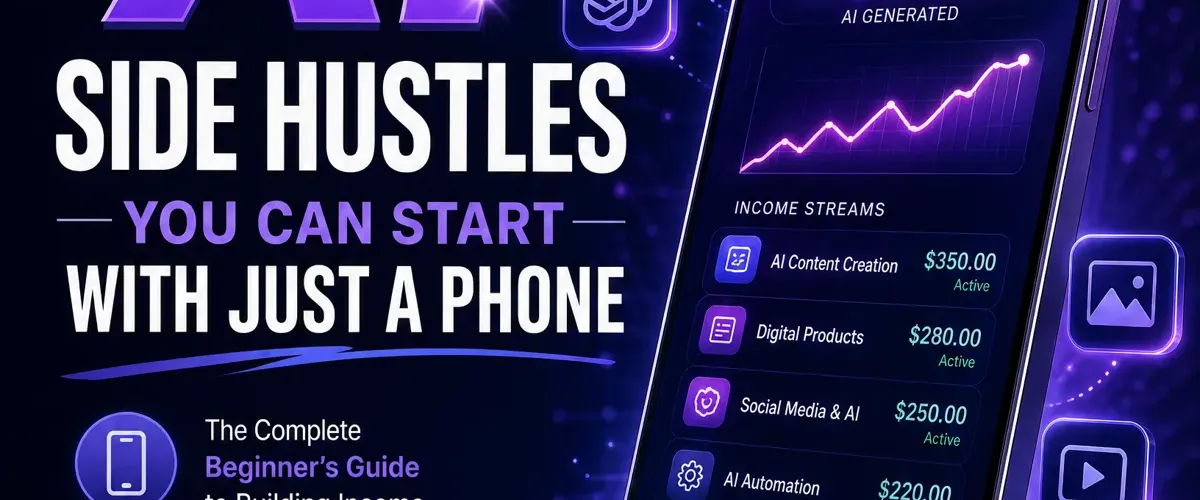 50 AI Side Hustles You Can Start With Just a Phone