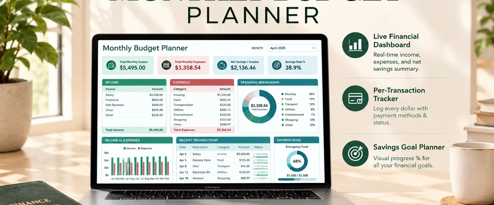 Ultimate Monthly Budget Planner