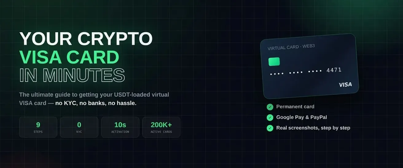 Get YOUR Crypto Card, Complete Guide Web3 VISA Manual