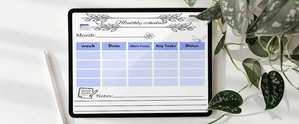 The Minimalist Botanical Monthly Planner