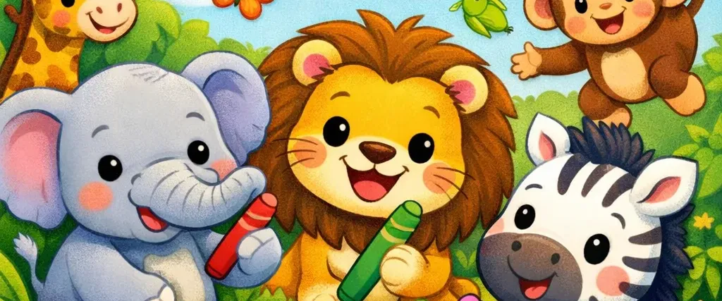 Fun Zoo Coloring Book”