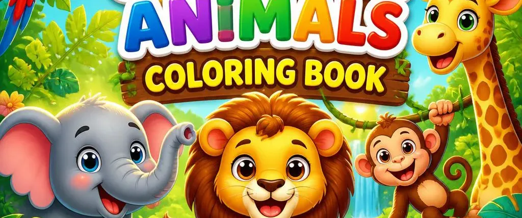 My First Jungle Animals Coloring Book