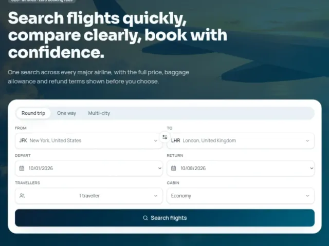 Altura – Airline & Flight Booking landing page