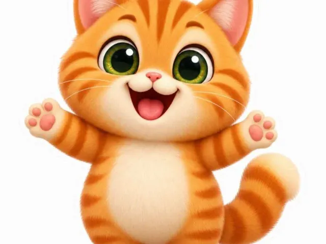 Cute Orange Cat Sticker Pack – 48 Digital Stickers