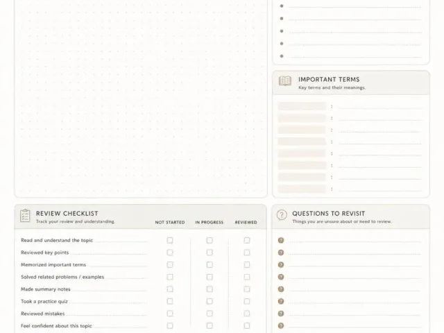 Study Planner Pack
