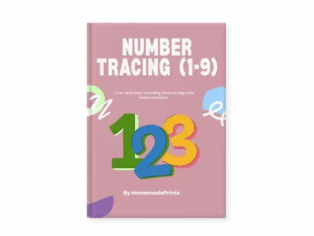 Ultimate Number Tracing Printable (1-9) – Early Learning & Fine Motor Skills Activity Sheet (A4)