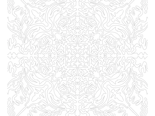 Monochrome Symmetry Pattern