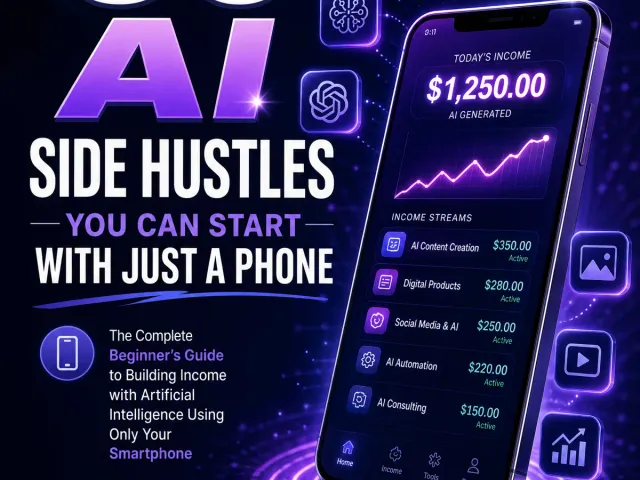 50 AI Side Hustles You Can Start With Just a Phone