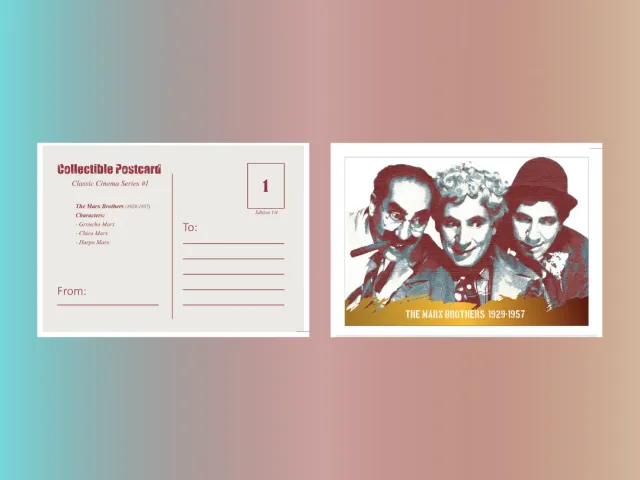 The Marx Brothers — Classic Cinema Series #1 | Collectible Postcard #1