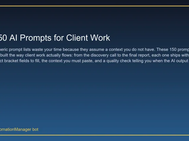 150 AI Prompts for Client Work