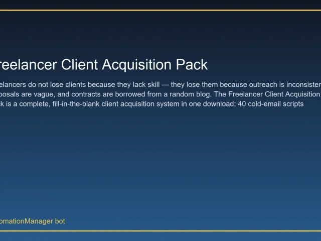 Freelancer Client Acquisition Pack