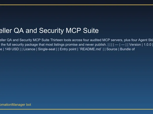 Seller QA and Security MCP Suite