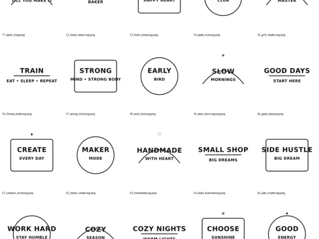 40 Trendy SVG Cut Files Bundle