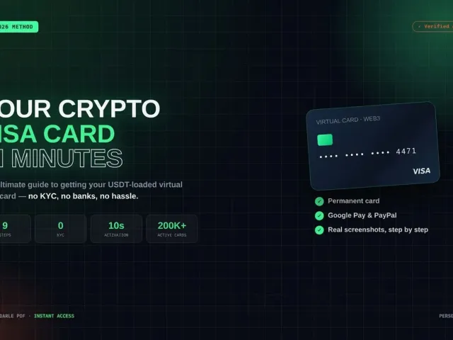 Get YOUR Crypto Card, Complete Guide Web3 VISA Manual