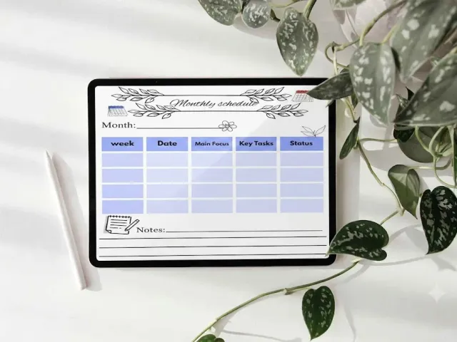 The Minimalist Botanical Monthly Planner