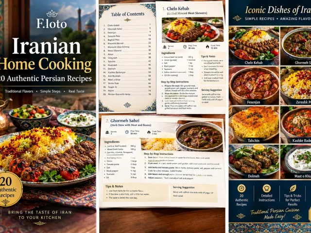 Authentic Iranian Recipes – Persian Food Cookbook PDF