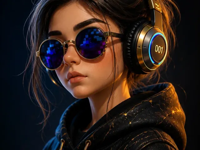 Cyberpunk Crypto Girl NFT Artwork