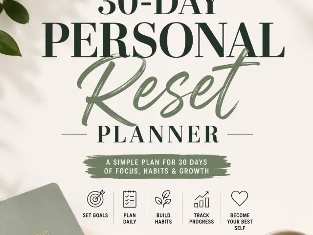 30-Day Personal Reset Planner