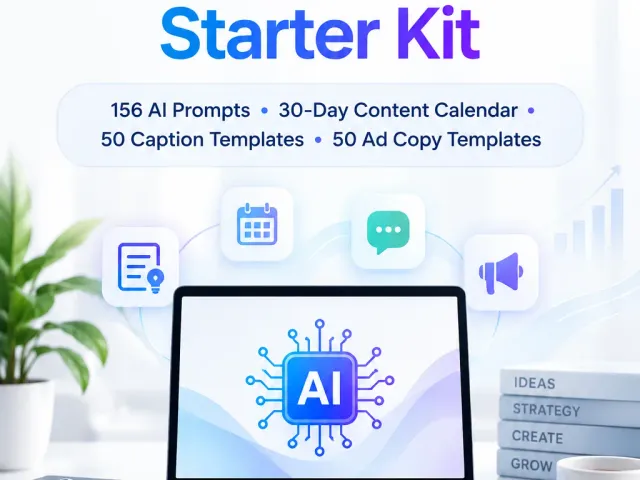 AI Content Creator Starter Kit – 156 AI Prompts & Content Templates
